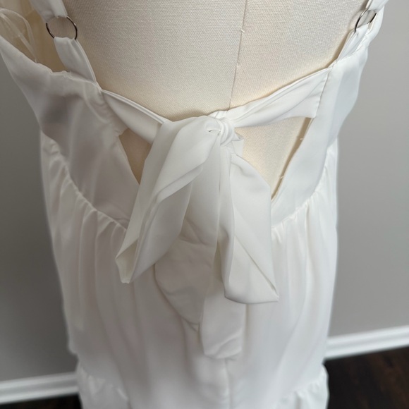 Princess Polly Dress Babydoll Mini Corset Slip Ruffle Eyelet Tie Back White - Picture 7 of 13